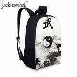 Chinese Style Martial Arts Pattern School Backpack