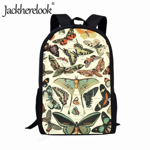 Insect Pattern Child Boy School Bags Girls Casual Large Capacity Backpacks