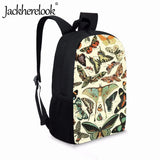 Insect Pattern Child Boy School Bags Girls Casual Large Capacity Backpacks