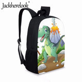 Dinosaur Illustration Backpack for Kids Boys Girls