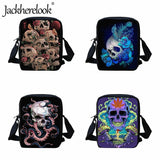 Gothic Skull Pattern Kids Girls Travel Bags Boys Crossbody Bag
