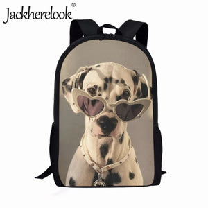 Kids Puppy Pattern Book Bag Lovely Backpack Boys Girls School Bags
