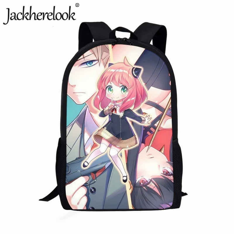 Jackherelook Spy x Family Backpack for Girls Student School Bag
