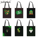 St. Patrick's Shoulder Bag Large Capacity Canvas Shopping Lady Tote