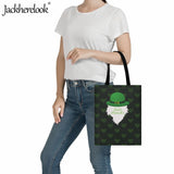 St. Patrick's Shoulder Bag Large Capacity Canvas Shopping Lady Tote