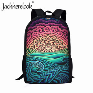 Polynesian Tribal Totem School Backpack for Teens