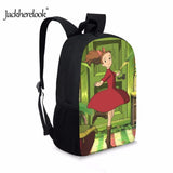 Arrietty Anime Print School Backpack for Girls Kids Durable Bookbag