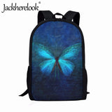Butterfly Print Girl's School Backpack - Large Capacity Book Bag