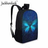 Butterfly Print Girl's School Backpack - Large Capacity Book Bag