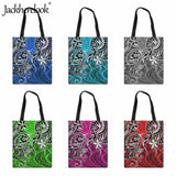Polynesian Style Pattern Handbag Ladies Canvas Shoulder Bag