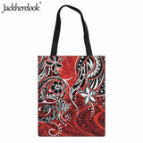 Polynesian Style Pattern Handbag Ladies Canvas Shoulder Bag