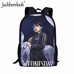 Wednesday Addams Backpack Teenager School Bags Gothic Girl Book Bag