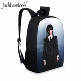 Jackherelook Wednesday Addams Backpack for Teenager