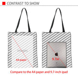 Dog Pattern Shoulder Bag Golden Retriever Print Canvas Tote Bag