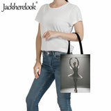 Ballet Dancer Canvas Shoulder Bag Large Capacity Travel Bag