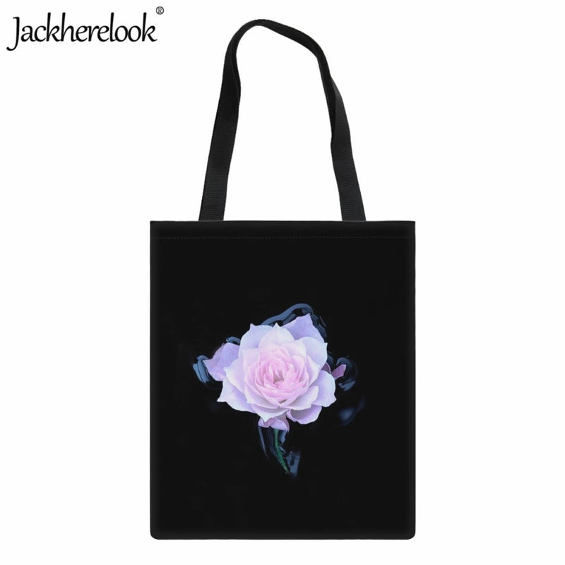 Jackherelook Women's Handbags Flower Shoulder Bag Ladies Tote Bag