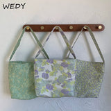 Floral Jacquard Women Shoulder Bag Retro Style Single Shoulder Messenger Handbag