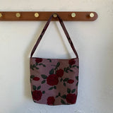 Floral Jacquard Women Shoulder Bag Retro Style Single Shoulder Messenger Handbag