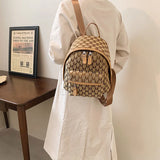 Jacquard Canvas Small Backpack for Women Girls Students
