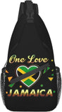 Jamaica Flag Sling Bag Crossbody Backpack Jamaican Travel Hiking