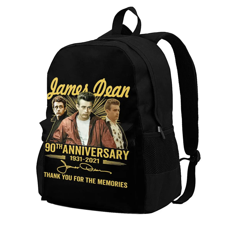 James Dean 90th Anniv. Signature Backpack Large Capacity Print Tote Bag