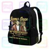 James Dean 90th Anniv. Signature Backpack Large Capacity Print Tote Bag