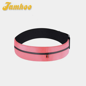 Jamhoo Pro Reflective Waistband Sports Bag Double Zipper Pocket