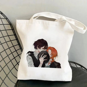 Bungou Stray Dogs Chuuya Nakahara Osamu Dazai Handbags Women Canvas Bag