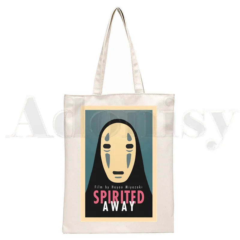 Japan Anime Spirited Away Hayao Handbag Women Canvas Bag