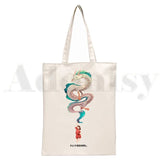 Japan Anime Spirited Away Hayao Handbag Women Canvas Bag