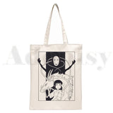 Japan Anime Spirited Away Hayao Handbag Women Canvas Bag