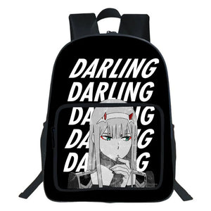 Japanese Anime Darling In The Franxx Backpack Student Bookbag Women Rucksack