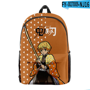 Anime Demon Slayer Backpack Children Schoolbag Kimetsu No Yaiba Tomioka Giyuu