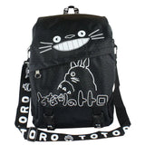 Japan Anime Miyazaki Totoro Canvas Adult Backpack School Bag
