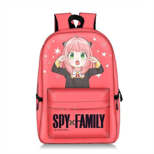 Anime Spy X Family Anya Forger Backpack Waterproof Schoolbag