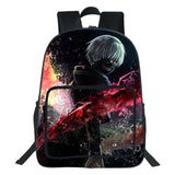 Japan Anime Tokyo Ghoul Backpack Boy Girl Bag Cartoon Double-layer Travel Bag