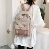Japanese Style Waterproof School Bag for College Students