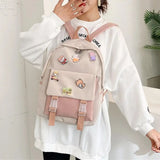 Japanese Style Waterproof School Bag for College Students