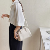 Japanese Square PU Leather Women's Shoulder Messenger Bag