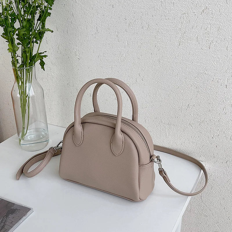 Japanese Square PU Leather Women's Shoulder Messenger Bag