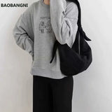 Japanese Style Canvas Bow Crossbody Bag for Women