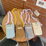 Corduroy Shoulder Messenger Bag Women Crossbody Mini Handbag
