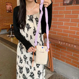 Corduroy Shoulder Messenger Bag Women Crossbody Mini Handbag