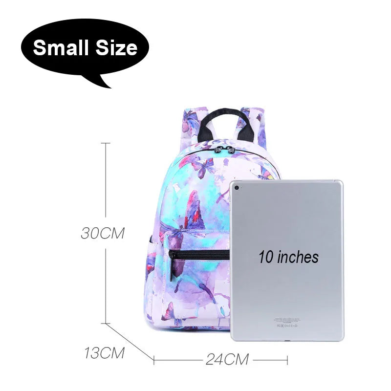 Harajuku Butterfly Backpack Women Waterproof Nylon Summer Bagpack