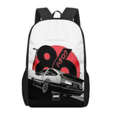 Japan Initial D 3D Print School Backpack Kids Bag Kindergarten