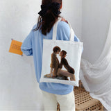 Osamu Dazai Canvas Bag Large Women Handbag