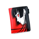 Anime Hell Girl PU Short Wallet Zipper Enma Ai Print