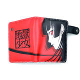 Anime Hell Girl PU Short Wallet Zipper Enma Ai Print