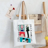 SPYFAMILY Tote Bag Harajuku Spy x Family Canvas Anya Smug