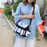 Japanese Anime Shoulder Bag Moon Star Bow Ties Satchel for Women